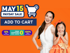 Shopee May15 Payday Sale: Get 10% OFF + Free Shipping + 100% Bills Cashback on Your Shopping